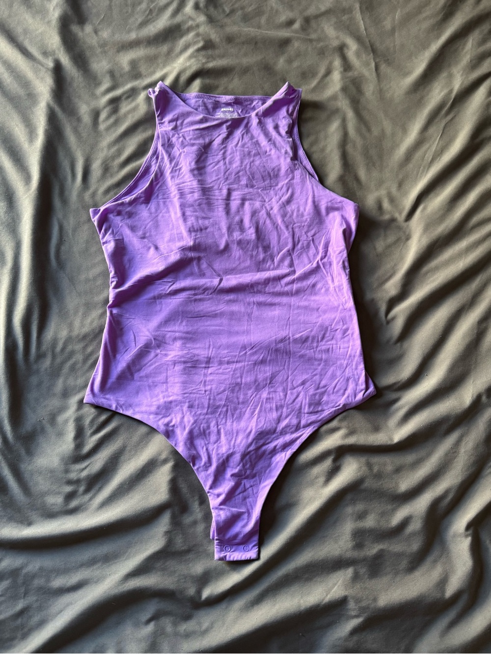 NWOT FITS EVERYBODY HIGH NECK BODYSUIT I PURPLE